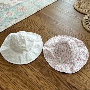 2 Baby Girl Sun Hats Pool/Beach Hats